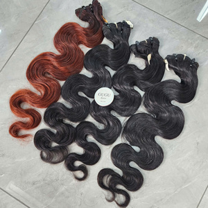 Extensions de cheveux humains Remy 100% vietnamiens de haute qualité de Gugu Hair Company, ondulés, noirs, avec dentelle - Product Image 2