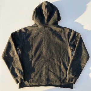 เสื้อฮู้ดดี้สตรีทแวร์ OEM สำหรับฤดูหนาว พิมพ์ลายดิจิตอลตามสั่ง ล้างสีแบบแอซิดวอช ขอบดิบ ทรงปกติ ผ้ายืดสแปนเด็กซ์/โพลีเอสเตอร์ - Product Image 6