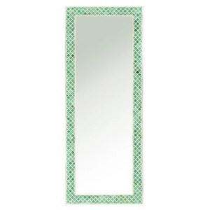 Elegant Turquoise Full Length <b>Mirror</b> for Bedroom <b>Wall</b> Modern Decorative Dressing <b>Mirror</b> with Space Enhancing Design - Product Image 2