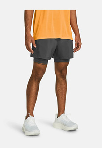 Men's Solid Black Quick Dry Drawstring Sport Shorts <b>Mid</b> Rise Short Length Spandex Nylon Knitted - Product Image 5
