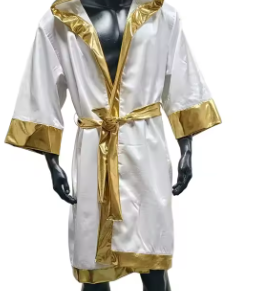 HAWK SPORTS INDUSTRIES Bata de Satén Rosa y Dorada con Capucha, Diseño Duradero de Poliéster Suave para Todas las Estaciones, Ideal para Artes Marciales - Product Image 5