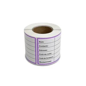 Étiquettes adhésives personnalisées, imperméables, imprimées UV, inscriptibles, autocollantes, résistantes, rouleau de 120x60mm, 250 pièces - Product Image 4