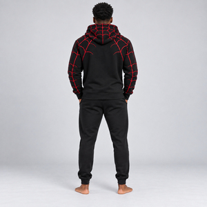 Premium <b>Men</b> <b>Spider</b> <b>Hoodie</b> 100% Cotton Winter Regular Fit Solid Pattern Comfortable Feel Durable Construction - Product Image 3