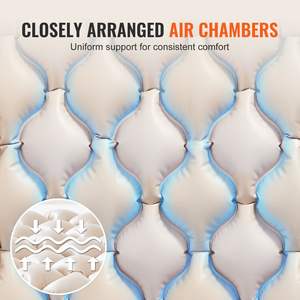 Matelas à pression alternée en PVC de qualité médicale, 5 niveaux réglables, 350 lb, utilisation à domicile/hôpital, matelas pneumatique, matelas de massage - Product Image 4