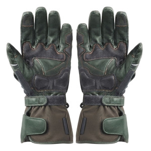 Gants de course SAAR INDUSTRIES Alpha, en cuir, avec protection complète des doigts, paume en cuir, sangle de poignet réglable, fermeture auto-agrippante, imperméables - Product Image 5