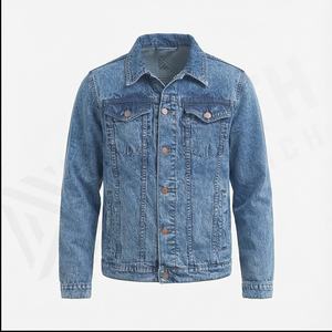 2025 Oem Chaqueta vaquera para hombre, prendas de vestir informales, chaqueta de otoño, abrigo abotonado de mezclilla, chaqueta vaquera de gran tamaño para hombre - Product Image 2