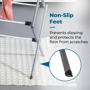 Stendibiancheria Pieghevole Durevole Salvaspazio, Supporto per Asciugamani, Robusto Stendino per Interni ed Esterni - Product Image 3
