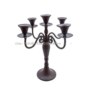 Candelabro de latón antiguo y moderno, candelabro de Metal hecho a mano para decoración del hogar y bodas, forma cónica - Product Image 3