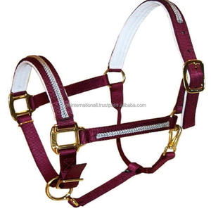 Cabestro de caballo de nailon de primera calidad con superposición de ajuste trenzado personalizado con herrajes y accesorios de bronce duraderos - Product Image 1