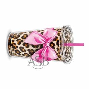 Palette d'extensions de cils en acrylique Leopard Bow Coffee Shake Ice Tea, durable, avec impression de logo personnalisée - Product Image 5