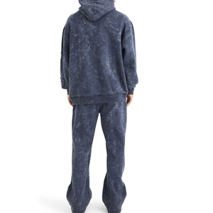 Ensemble de survêtement unisexe personnalisé avec logo imprimé, style streetwear, léger, à capuche, effet délavé vintage, grande taille, en molleton 100% coton pour - Product Image 6