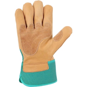 Gants de sécurité industriels haute performance en cuir de vachette pleine fleur certifiés CE, antidérapants, avec manchette de sécurité, pour travaux lourds et ignifuges - Product Image 2