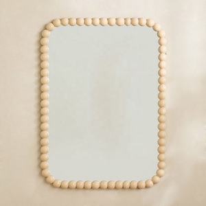 Miroir mural en verre et métal beige rustique 2026 avec design de boules pour la décoration de la maison - Product Image 3