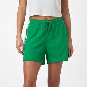 Shorts de jogging décontractés pour femmes OEM Streetwear, coupe ample, de haute qualité, avec cordon de serrage et bandes blanches, pour l'été - Product Image 3