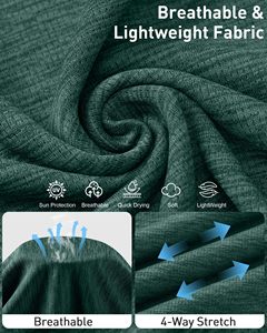 Haut à capuche à manches longues pour femme, couleur unie, UPF 50+, anti-UV, vêtements de performance, chemise active pour l'extérieur - Product Image 6