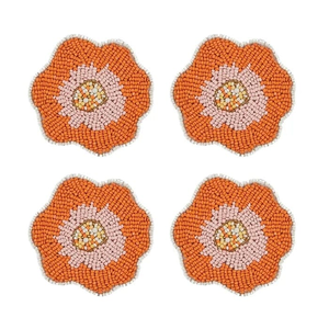 Sous-verres et tapis perlés faits main, broderie de perles de rocaille, sous-verres de Noël pour table, meilleur prix - Product Image 2