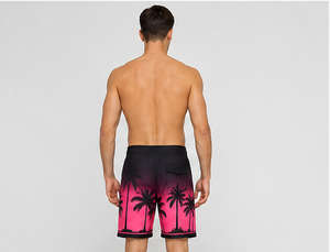 New Fashion <b>Mens</b> Board Shorts Custom Wholesale Quick Dry Swim <b>Trunks</b> Beach Surf Shorts Breathable Polyester Pockets Drawstring - Product Image 2
