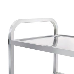 Carrello a 3 Ripiani in Acciaio Inox con Rotazione a 360° e Trolley di Servizio di Qualità Professionale per Uso Domestico - Product Image 4