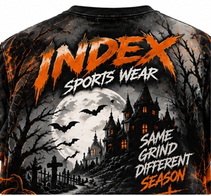 INDEX Men's Halloween <b>Pumpkin</b> Printed <b>T</b>-<b>Shirt</b> Short Sleeve O-Neck Street Style Regular Fit With Bats And Orange Design - Product Image 6