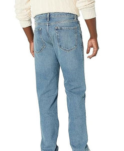 กางเกงยีนส์เดนิมผู้ชายทรงสลิมฟิต ยืดหยุ่น ระบายอากาศได้ดี น้ำหนักเบา กันยับ ทรงตรง เหมาะสำหรับกิจกรรมกลางแจ้ง รับผลิตแบบ OEM - Product Image 4