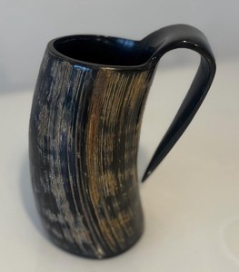 Auténtica Taza para Beber de Cuerno de Búfalo, Hecha a Mano, Estilo Vikingo, Vajilla Rústica para Bares y Restaurantes - Product Image 4