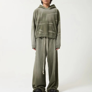 Ensemble de survêtement à capuche 2 pièces pour femme Sports World, 100 % coton, sweat-shirt et pantalon de jogging, logo multi-positions, léger et décontracté - Product Image 1