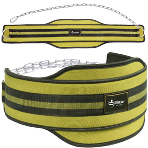 Men's Fitness Safety Pull-Up Barbell Training <b>Waist</b> Belt Gym Weightlifting Dip Belt with <b>Chain</b> Strength Training Dip Belt - Product Image 1