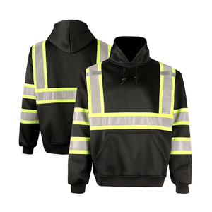 Vêtements de sécurité réfléchissants à haute visibilité, respirants, veste d'hiver pour agents de sécurité, sweat-shirt à haute visibilité pour hommes, certifié CE, séchage rapide - Product Image 3