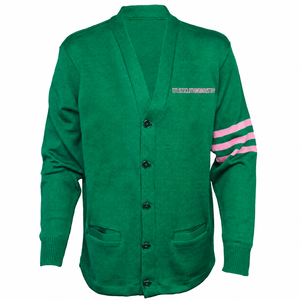 Pulls à col en V de haute qualité pour les logos de sororités/fraternités/écoles/collèges/universités, cardigans tricotés unisexes - Product Image 1