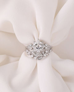 IGI/GIA Lab Grown Cut Diamond Vintage 14k jaune mariage/bague de fiançailles unisexe or blanc fin pour anniversaire fête-digne - Product Image 4