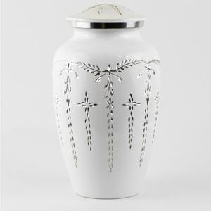 Urna Funeraria de Metal Grande Premium para Cenizas Humanas, Elegante Urna Conmemorativa con Tapa para el Hogar o Entierro, a Bajo Precio - Product Image 2