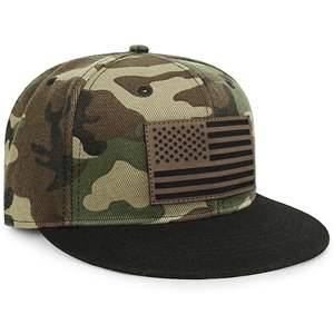 Casquettes de basket-ball de haute qualité personnalisées à 5 panneaux avec broderie 3D en acrylique et laine, à visière plate et fermeture snapback - Product Image 2