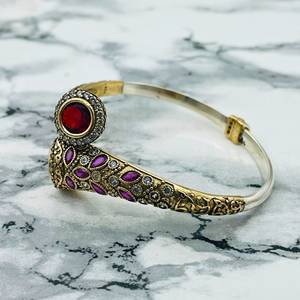 Ottoman Turkish Handmade Silver <b>Ruby</b> <b>Bracelet</b> Vintage Women's Jewelry Bohemian Fashion Jewelry Handmade Bulk Product - Product Image 6