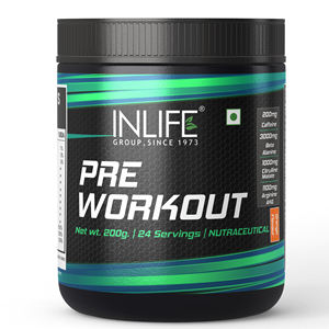 Complément pré-entraînement à la créatine certifié GMP INLIFE, apport continu d'énergie, poudre végétarienne pour adultes - Product Image 1