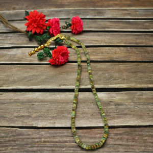 Collar de Ópalo Etíope Chapado en Oro Clásico Hecho a Mano de Alta Calidad, Joyería de Cuentas Finas Naturales para Regalo de Boda - Product Image 1