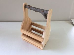 Porte-bouteille de champagne en bois gravé personnalisé, cadeau artisanal pas cher avec logo personnalisé - Product Image 4