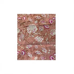 Bolsa de cosméticos grande de estilo bohemio con estampado floral multicolor en tela de algodón, ideal para coser, como regalo para ella. - Product Image 1