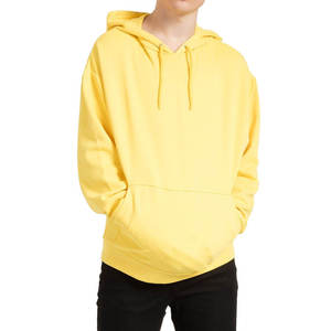 Sweat-shirt polaire à capuche oversize pour homme, gris uni, décontracté, avec poches, coupe classique, hiver, délavé, brodé, orné de perles - Product Image 3