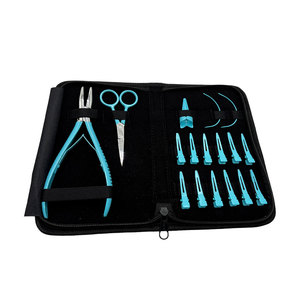 Kit d'accessoires professionnels pour extensions de cheveux avec outils de pose, d'entretien et de coiffage pour une qualité de salon complète - Product Image 4