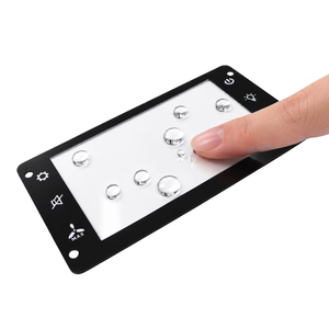 Cristal de cubierta con revestimiento antihuellas AF GLS-AF personalizado para pantalla táctil IP65, fácil de limpiar, marco metálico plano, montaje en superficie - Product Image 3