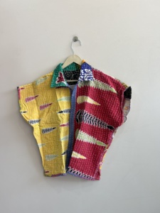 Handmade Kantha Reversible <b>Quilted</b> Short <b>Jacket</b> Patchwork Women's Boho Vintage Coat - Product Image 2