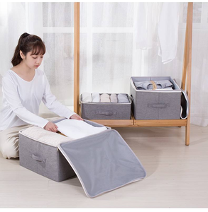 Fabric <b>Storage</b> Boxes Fabric Cube Organizer <b>Baskets</b> <b>Large</b> Capacity for Clothes Quilt 32x24x70 - Product Image 3