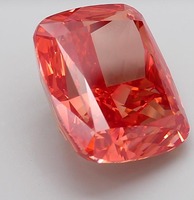 Cojín de Diamantes Rojos Premium de 20.21 Quilates, Corte Fantasía, Color Vívido, Claridad VVS2, Gema Natural, Joyería Fina de Alta Gama