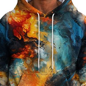 Sweats à capuche sublimés pour hommes de haute qualité conception thermique personnalisable avec matériau en polyester bases de sweats à capuche en gros, coton mélangé - Product Image 6