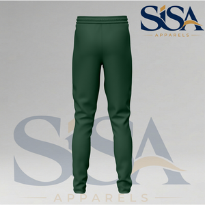 Custom Dark Green Regular Fit Trouser Pant Cotton Terry Sportswear From Pakistan - Product Image 3