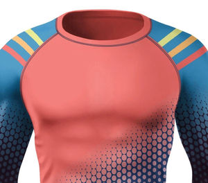 Nouveau service OEM personnalisé, vêtements de fitness unisexes, rashguard à manches longues, respirant, antibactérien, UPF50+, respectueux de l'environnement - Product Image 3