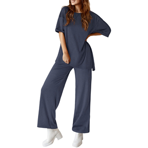 Conjunto Deportivo de 2 Piezas para Mujer, Top sin Mangas con Cuello en V, Pantalones Cortos de Cintura Alta, Elásticos, de Spandex/Algodón, Cómodos para Todas las Temporadas - Product Image 5