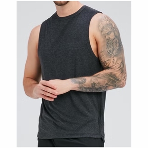Débardeurs de sport sans manches pour hommes, entraînement, fitness, musculation, été, coton, séchage rapide, vêtements de sport - Product Image 3