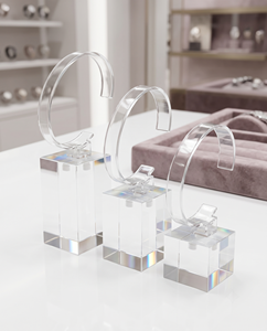Exhibidor de Relojes Acrílico Moderno para Tiendas Minoristas – Organizador de Relojes de Lucite Transparente para Relojes y Exhibiciones de Cristal - Product Image 2