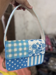 Indian Modern Bohemian Summer Embroidery Designer Handmade Beaded Messenger <b>Bag</b> Light Weight <b>Large</b> Capacity Women Evening <b>Bag</b> - Product Image 2